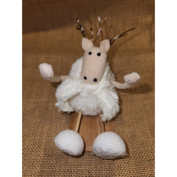 Rustic Sheep Sledding & Skiing Christmas Decor NEW Holiday Farmhouse - Picture 3 of 5